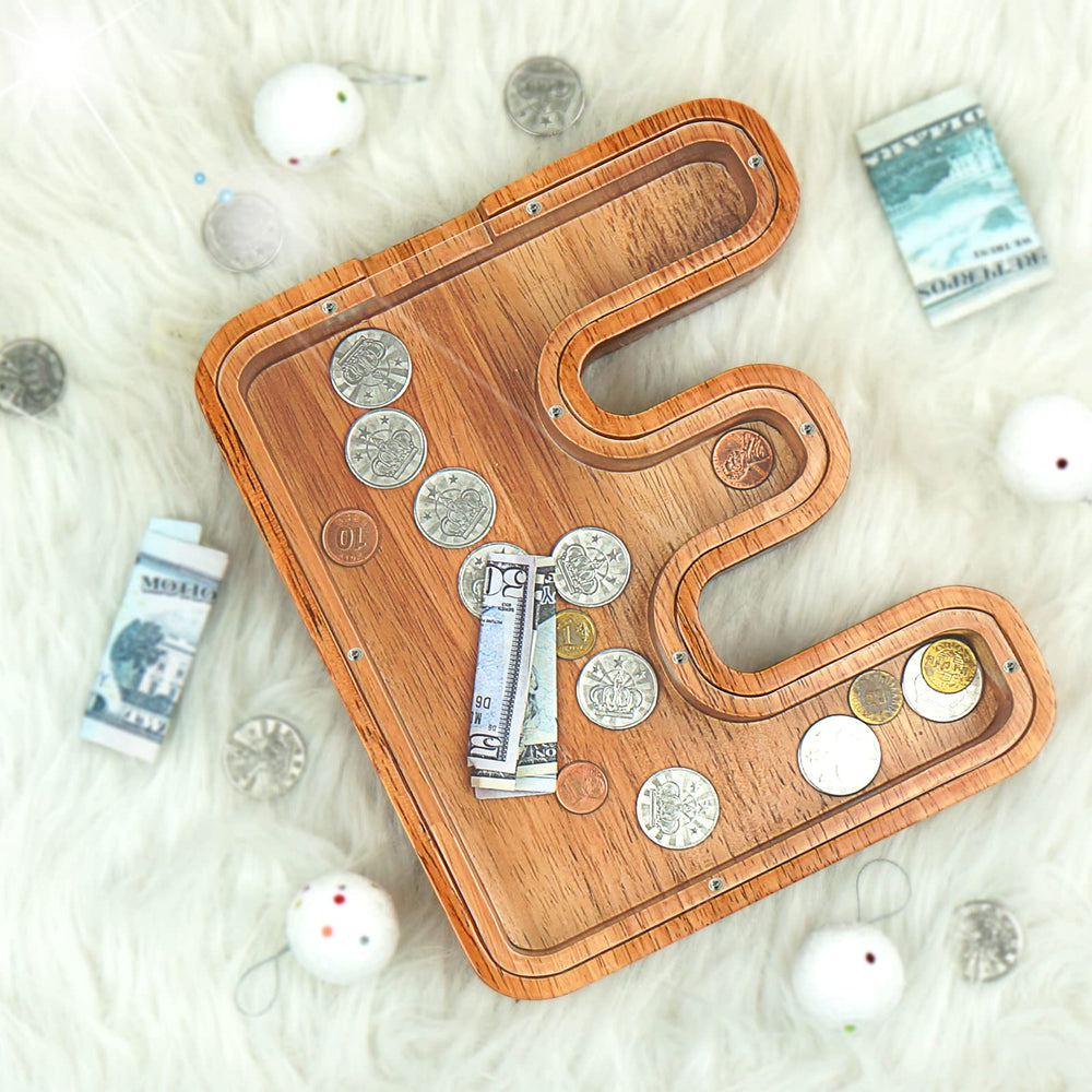 Sulevalt piggy bank transparent cover helps track progress.