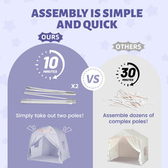 Sumbababy fiberglass pole frame provides stable, durable support
