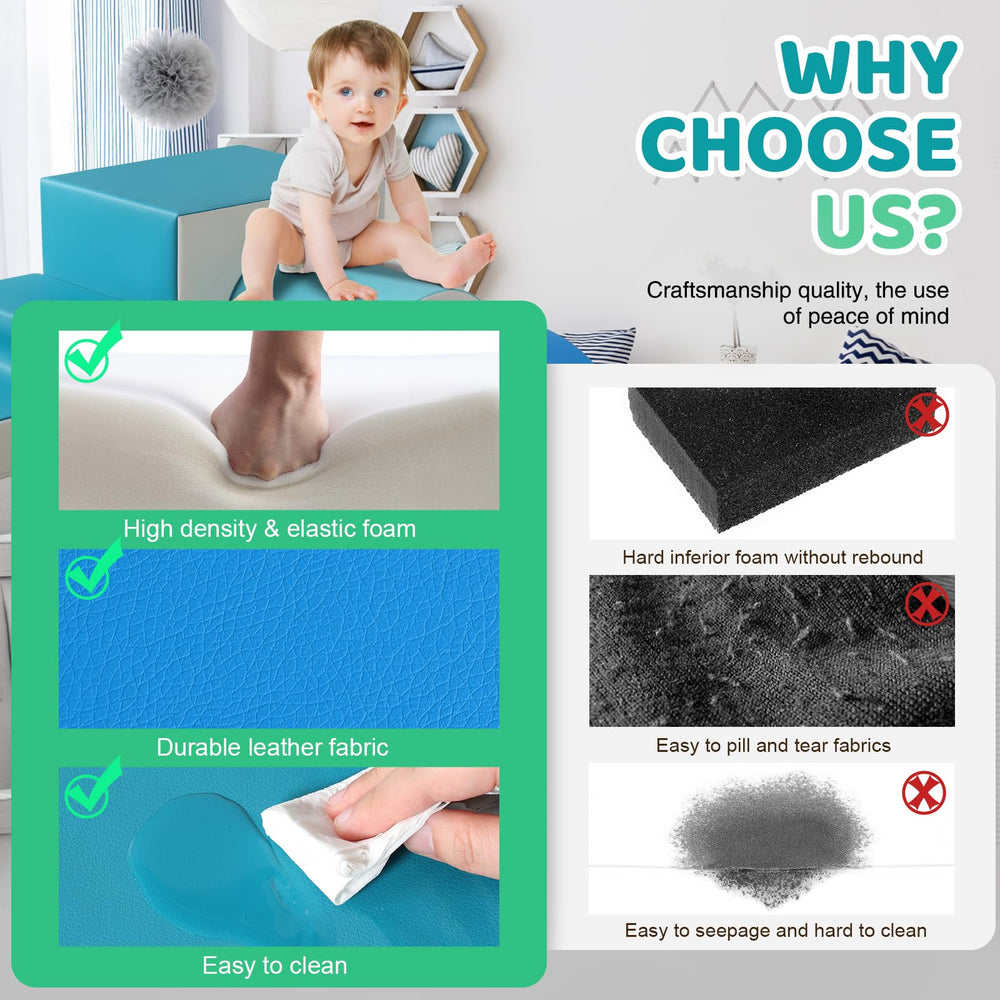 Sumbababy foam climbing blocks stair support crawling and motor skill development in toddlers.