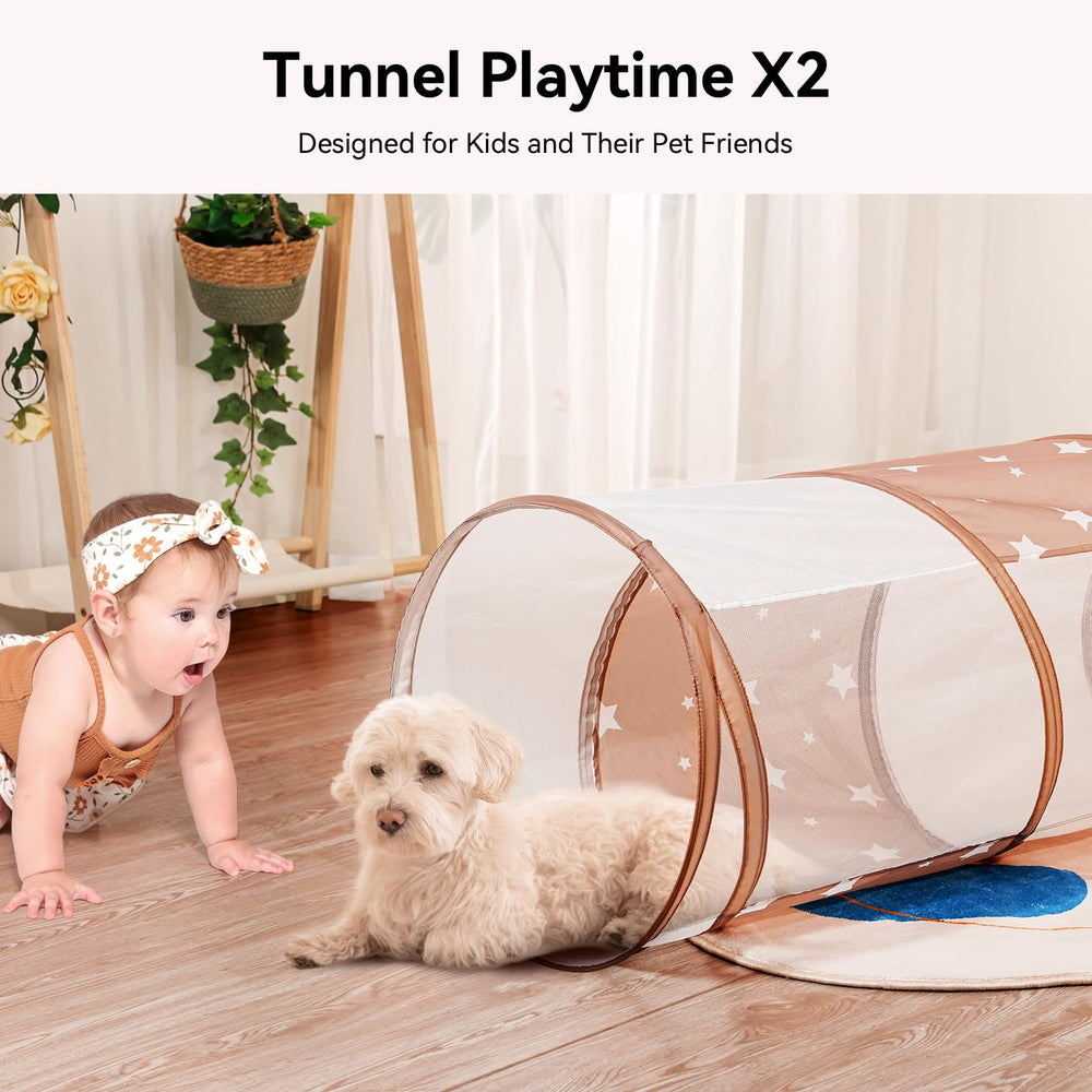 Sumbababy pop up tunnel for indoor fun with small pets.