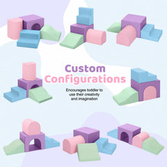 Sumbababy soft climbing blocks vacuum packaging signals ready-to-expand play space.