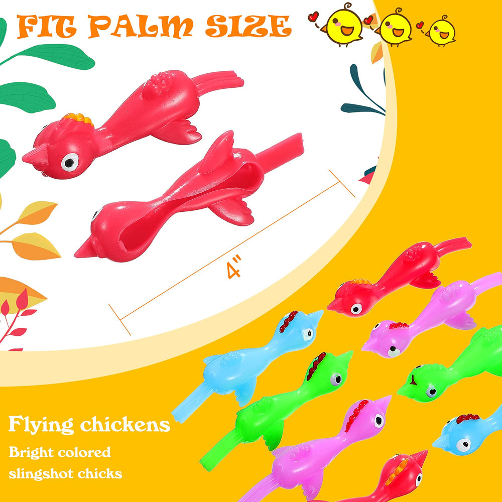 Sumind slingshot chickens in blue set, ideal for classroom prizes and games.