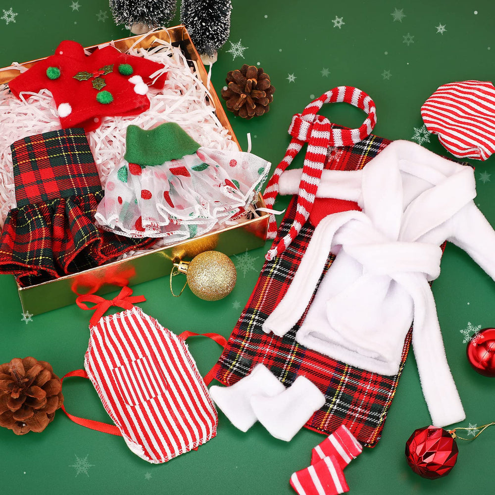 Sumind striped scarf adds festive flair and warmth to dolls
