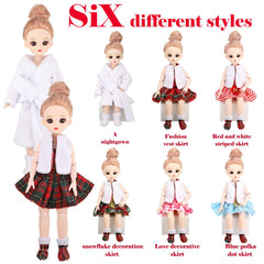 Sumind fluffy vest doll clothing for cute layering during dress-up.