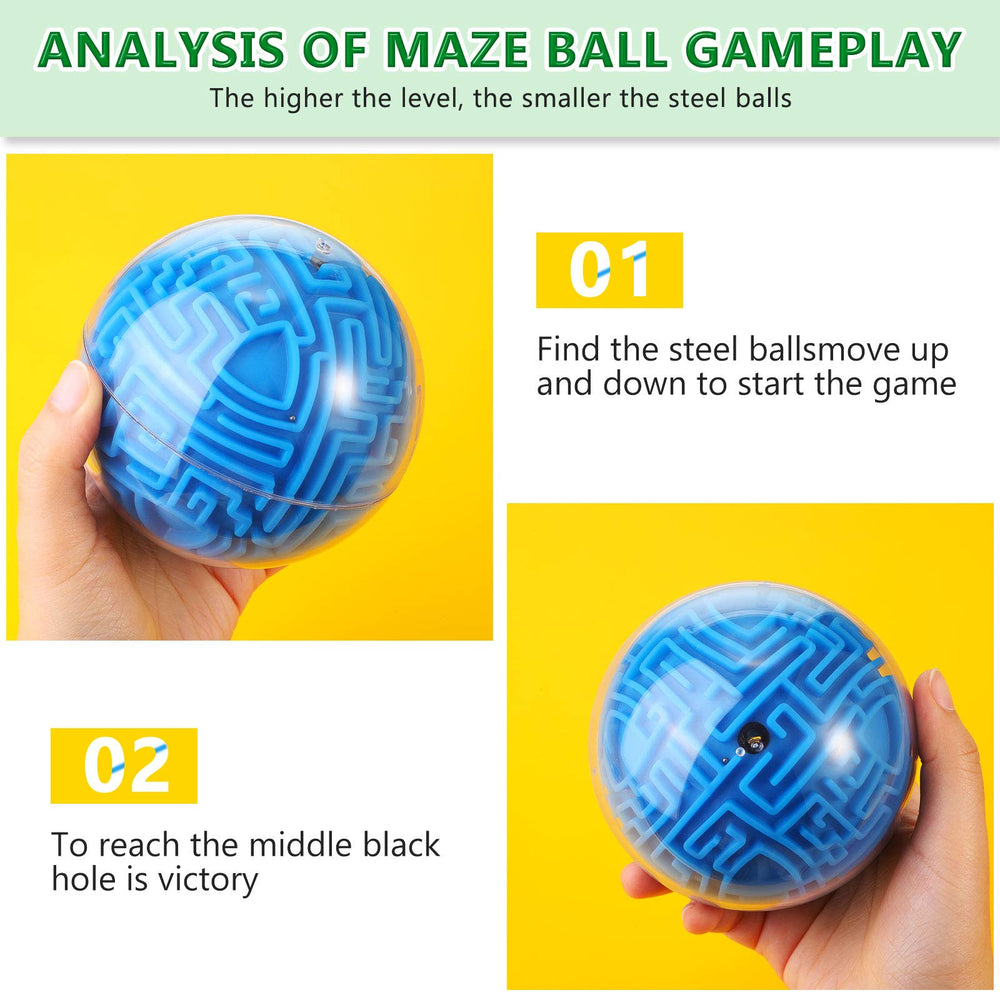 Sumind maze ball 4in diameter close-up captures smooth shell and safe design