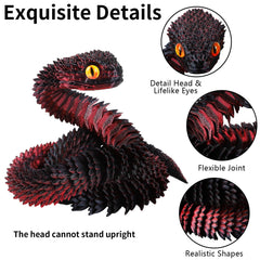 SUMLAND 3D printed snake eyes detail for enhanced realism from multiple angles