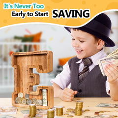 SummiDate piggy bank side view highlights smooth edges for safe handling.