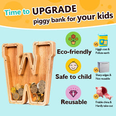 SummiDate piggy bank with Pig shape option for customization