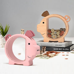 Summidate wooden piggy bank gift-ready packaging suits birthdays, holidays, and kids' room decor.