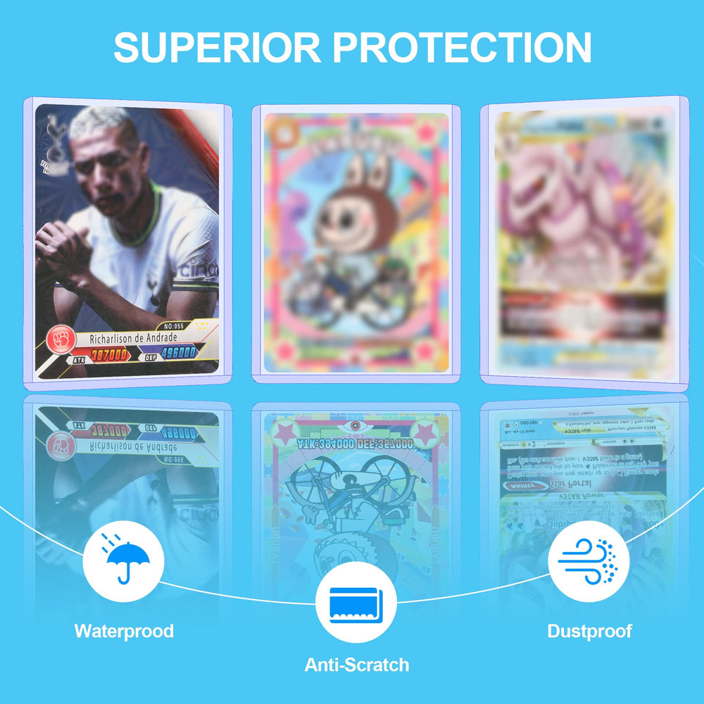 SummitFlare protectors fit sports, baseball, football, and K-pop photo cards.