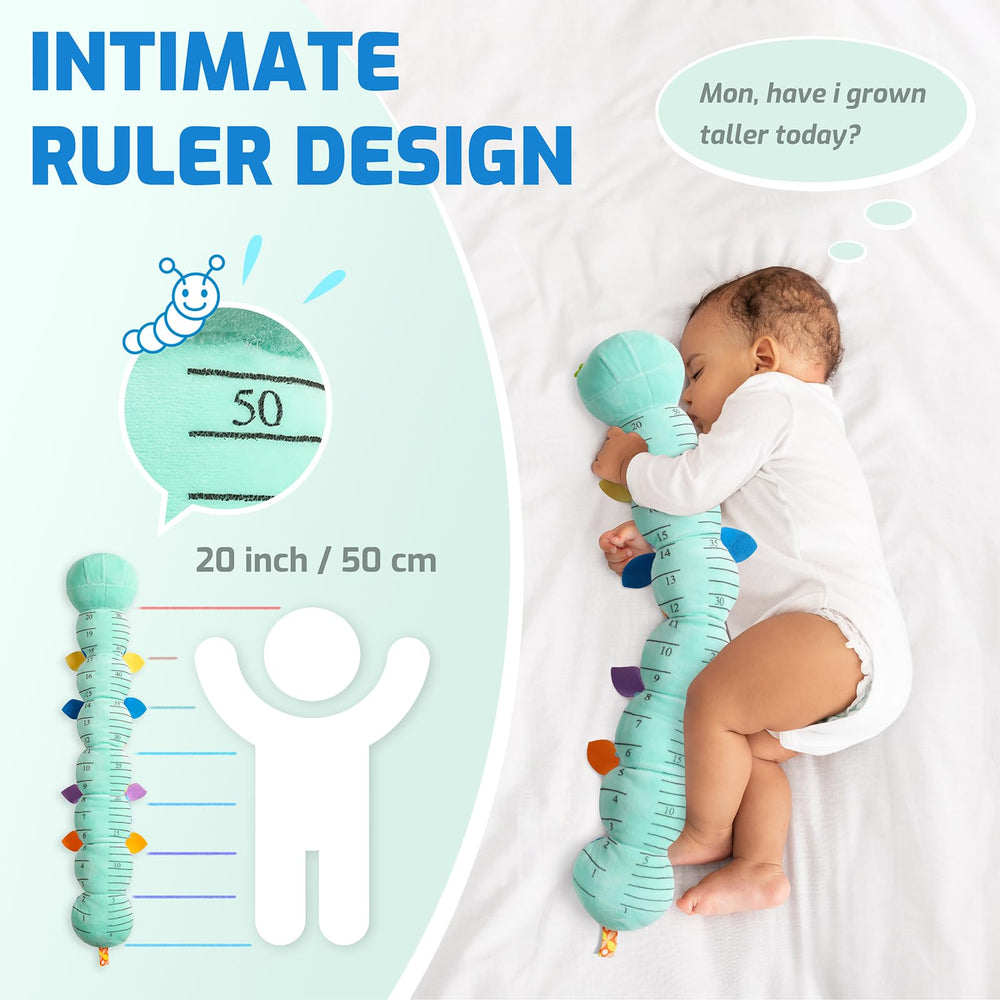 Sumobaby caterpillar blue plush body for cozy snuggles.