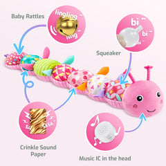 Sumobaby Caterpillar body offers squeaks and rattles to encourage grasping and exploration