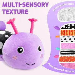 Sumobaby caterpillar head music box promotes early auditory curiosity.