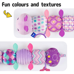 Sumobaby Caterpillar squeak and crinkle sound features for interactive play