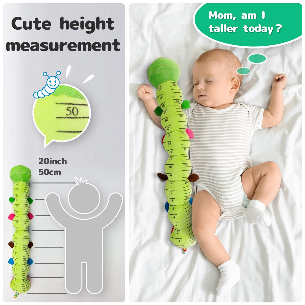 Sumobaby caterpillar toy built-in height ruler for tummy time measurement