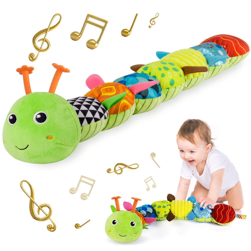Sumobaby caterpillar toy multisensory front view promoting early exploration