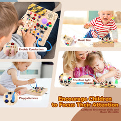 Sumsoltic Busy Board color mixing activity supporting visual discrimination.