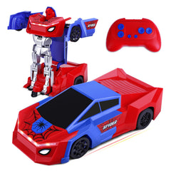 Sumsoltic remote control transformer car with one-button deformation for easy play transitions.