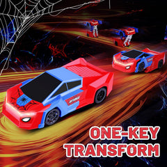 Sumsoltic transformer car spider design lights amplify nighttime adventures.