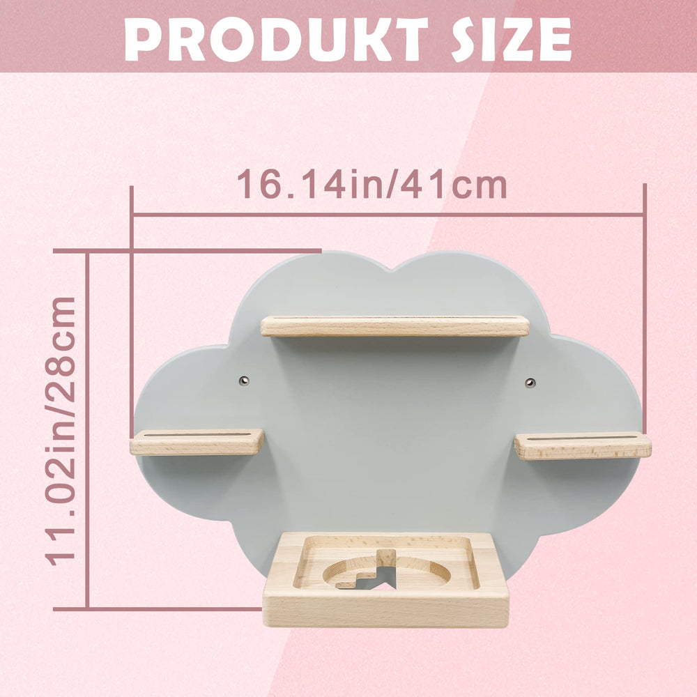 Sun3drucker floating shelf with integrated charging dock for Toniebox