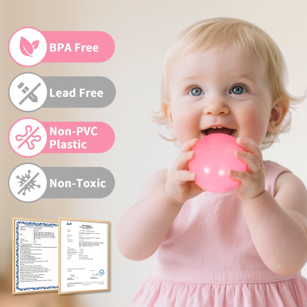 Suncuber 2.2 inch BPA-free and phthalate-free balls support safe early play