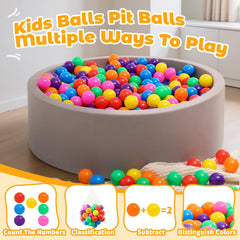 Suncuber non-toxic, BPA-free and phthalate-free ball pit balls for safe play.