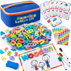 Sundaymot Magnetic Alphabet Kit letters on wooden tiles for hands-on spelling practice