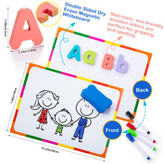 Sundaymot magnetic board writing pad for reusable writing and quick corrections
