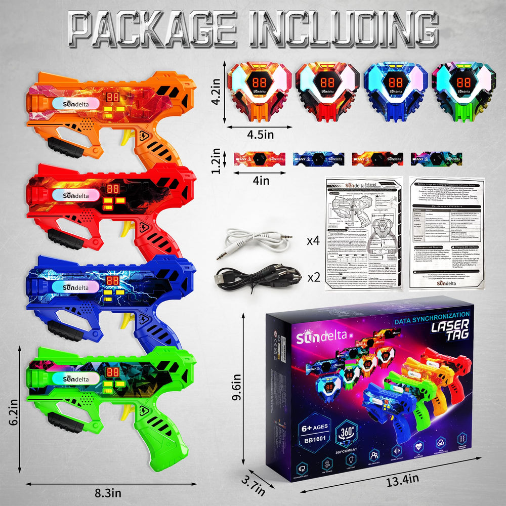 Sundelta laser tag outdoor/indoor action in backyards and basements.