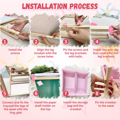 SUNFATT Includes 119+ art supplies for creative play and exploration.