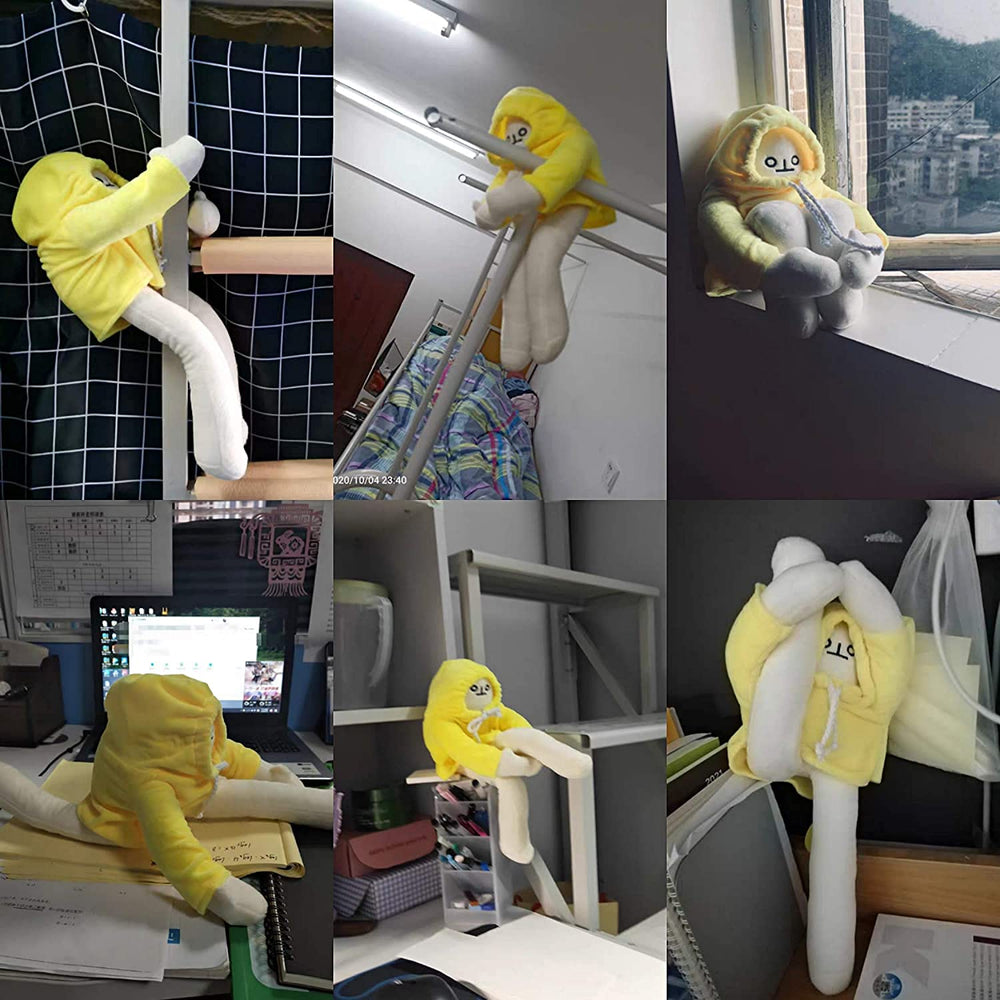 Sunfedmiss banana man doll with removable clothes for easy cleaning
