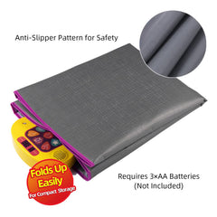 Sunlin Dance Mat durable vinyl withstands hopping and dancing.
