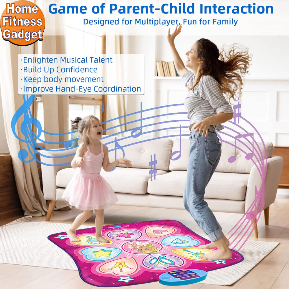 SUNLIN Dance Mat folds compactly for easy storage at home.