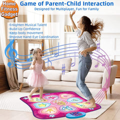 SUNLIN Dance Mat folds compactly for easy storage at home.