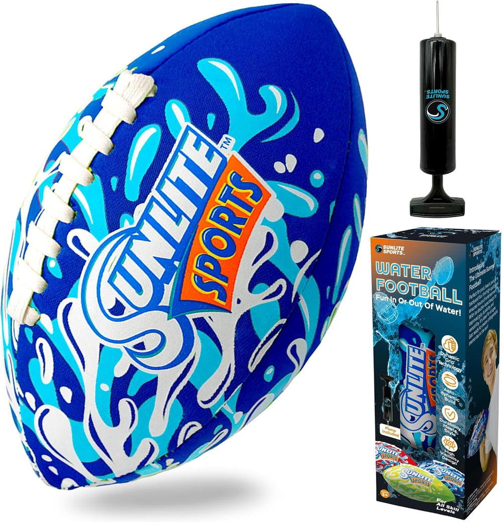 Sunlite Sports waterproof football ideal for backyard and outdoor fun.