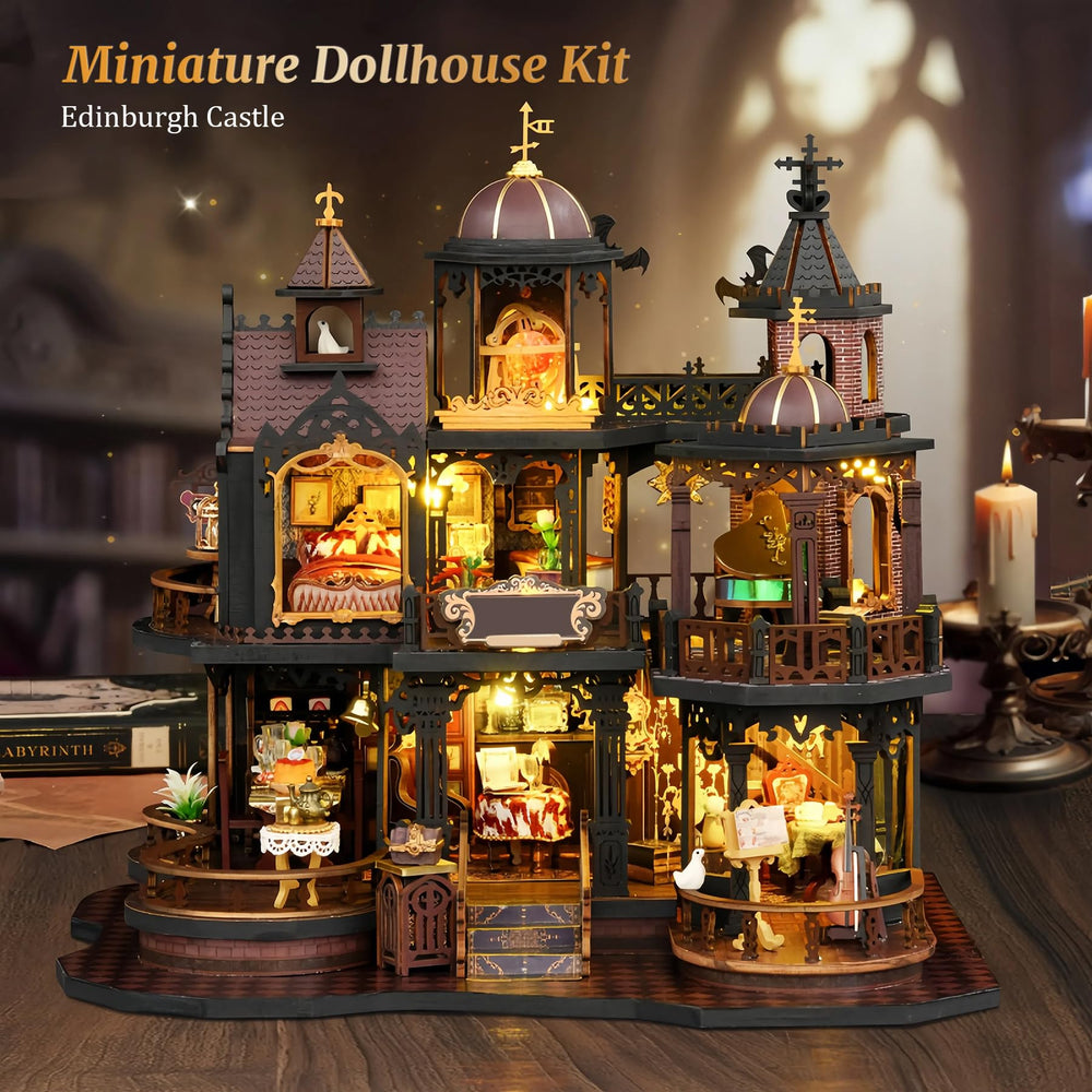 SUNNINO Edinburgh Castle interior layout with furniture, ideal for mindful crafting.
