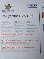 Sunny Auntie Magnetic Tiles carrying case keeps pieces organized for on-the-go fun.