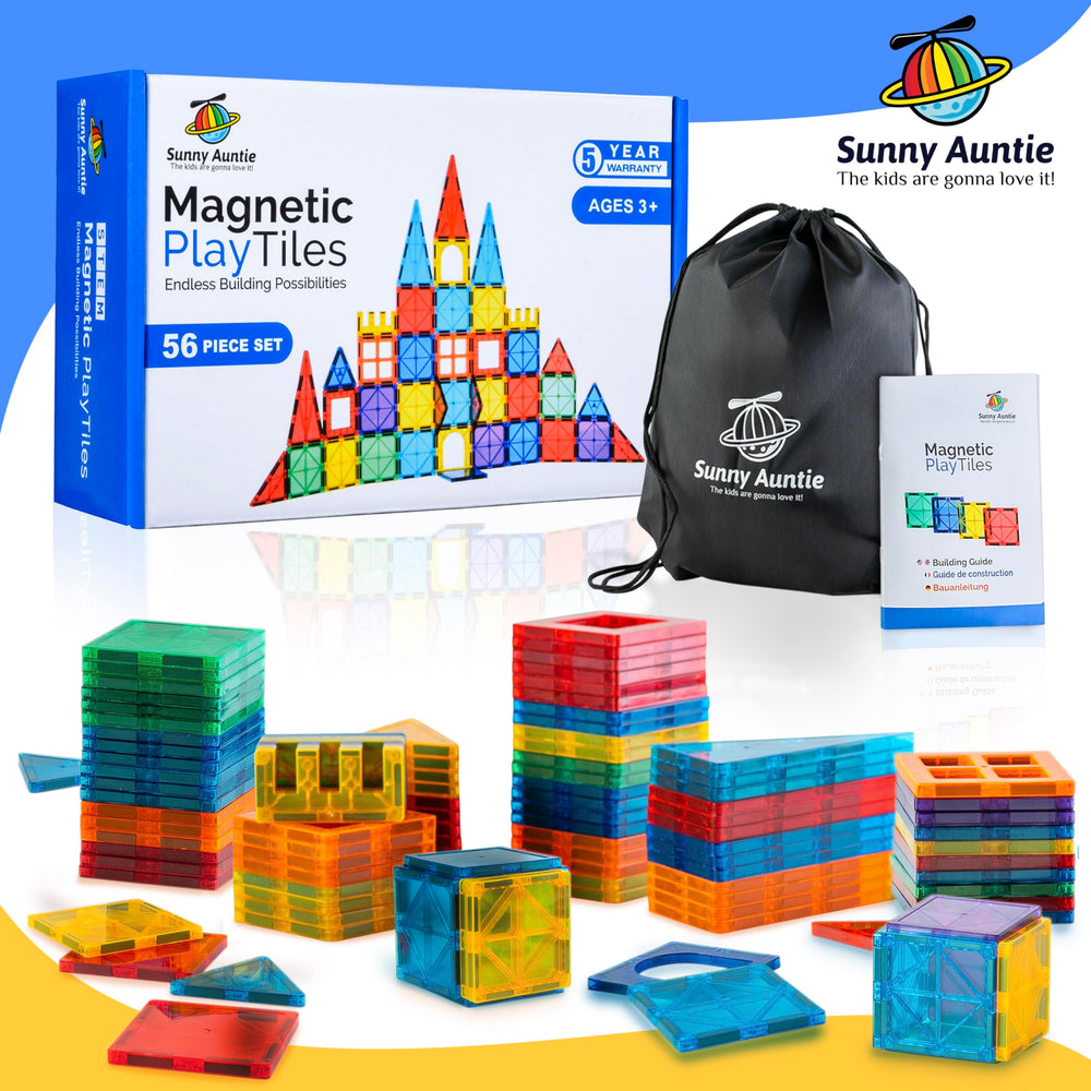 Sunny Auntie magnetic tiles gift pack signals a thoughtful present.