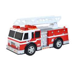 12-inch design of Sunny Days Maxx Action firetruck suits curious hands for interaction.