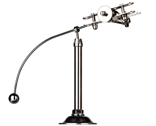 Sunnytech Steel Balance Plane on its stand with smooth rotation for calm desk focus