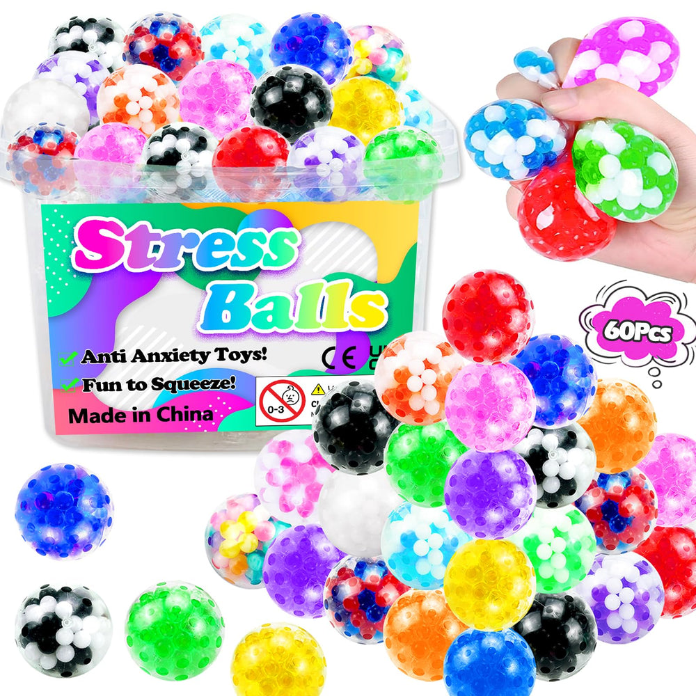 Sunpround colorfully striped squishy balls deliver stress relief and playful distraction