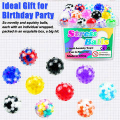 Sunpround stress balls in hand demonstrate portable fidget relief on the move