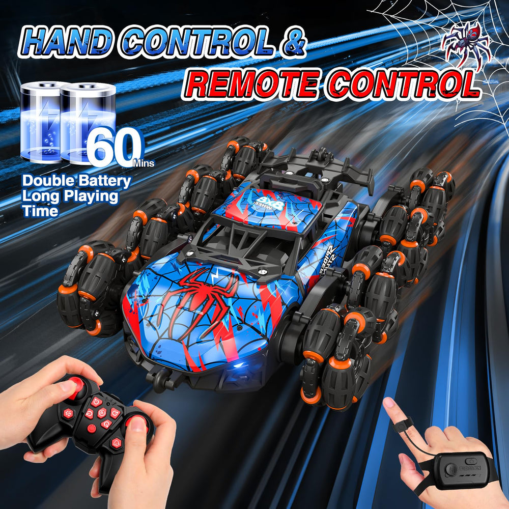 Sunrad 8WD gesture RC car eight-wheel setup enabling multi-surface play.