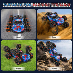 Sunrad 8WD gesture RC car dual batteries for longer playtime.