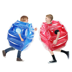SUNSHINE-MALL 24-inch sumo balls in blue and red for outdoor play.