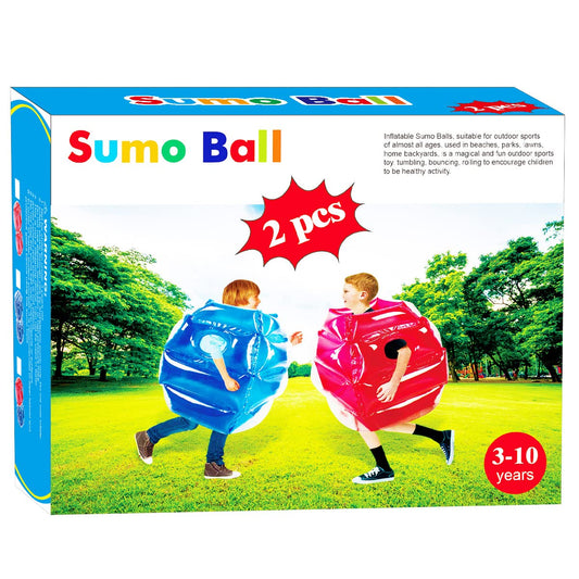 SUNSHINE-MALL wearable sumo balls worn by kids for backyard fun.