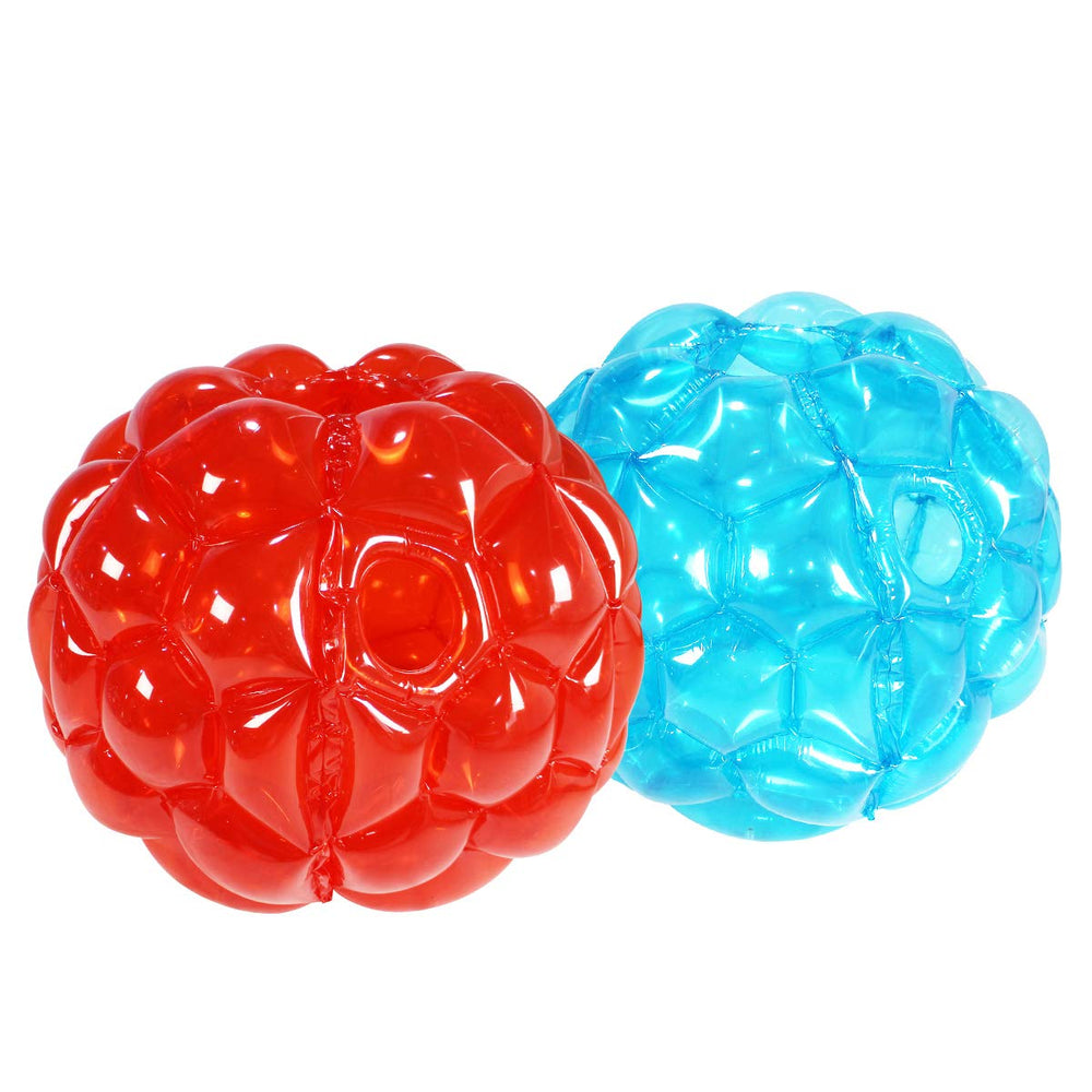 SUNSHINEMALL PVC 0.3mm bumper ball close-up reveals durable material.