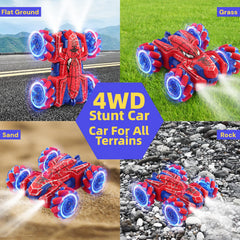 SUPAUSUP Spider RC Car delivering strong 4WD grip on indoor and outdoor surfaces.