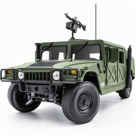 Supdex 1:18 armored vehicle model with metal body for desk display.