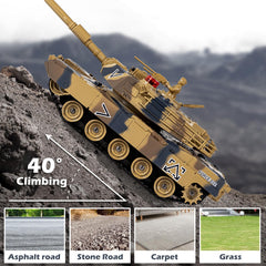 Supdex 1/24 RC Battle Tank 2.4GHz remote supports interference-free control